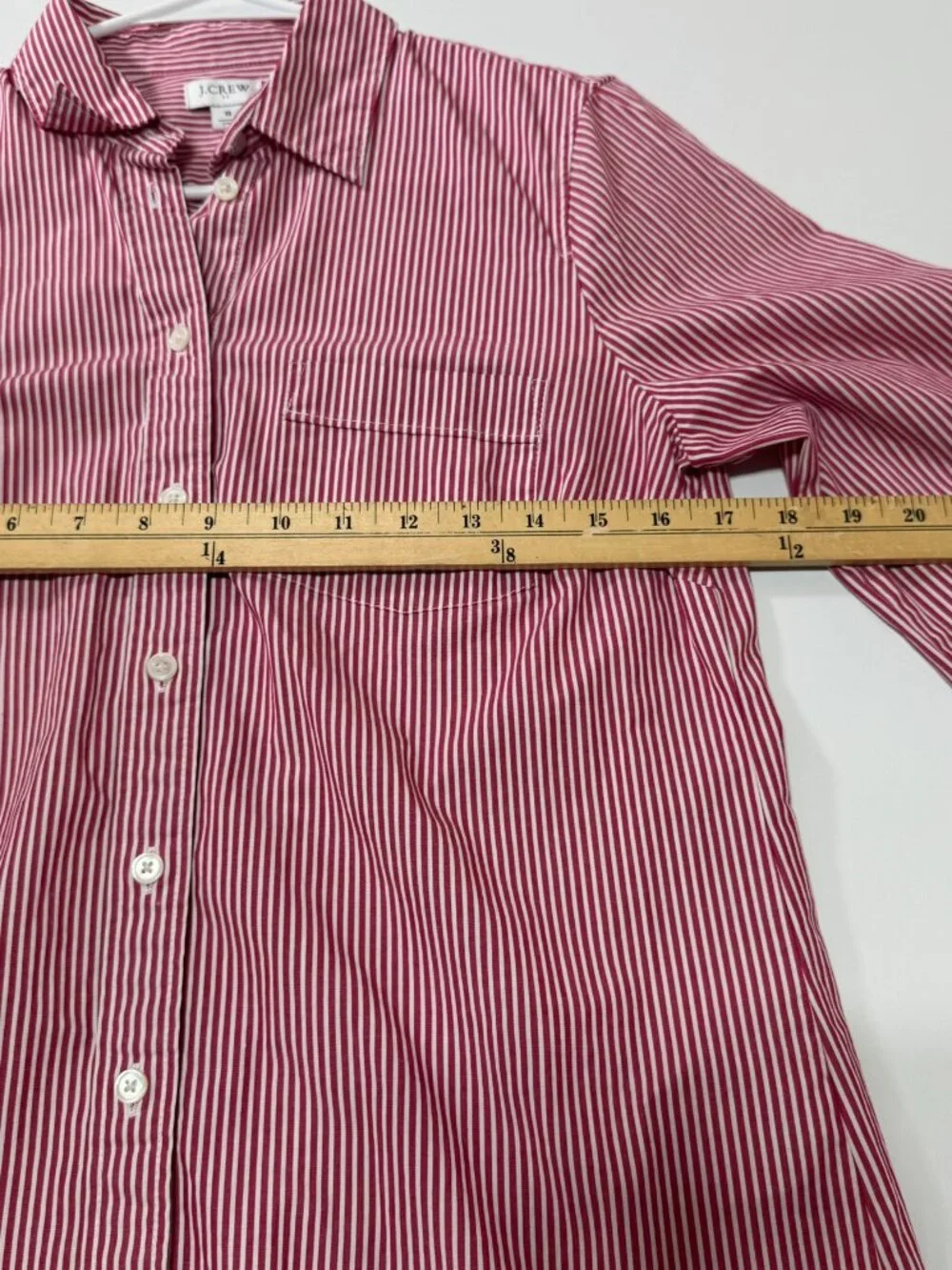 J-Crew Womens Button-up stretch cotton poplin shirt in signature fit Size S - Picture 4 of 7
